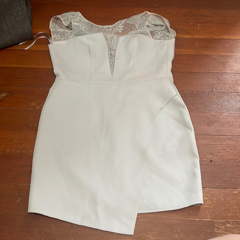 Light blue semi formal dress